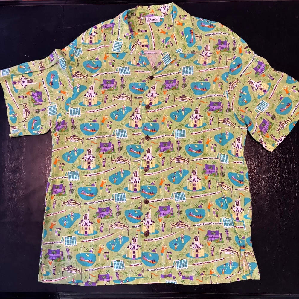 Shag Disney World 40th Anniversary Aloha Camp Shirt XL Limited Edition NWOT